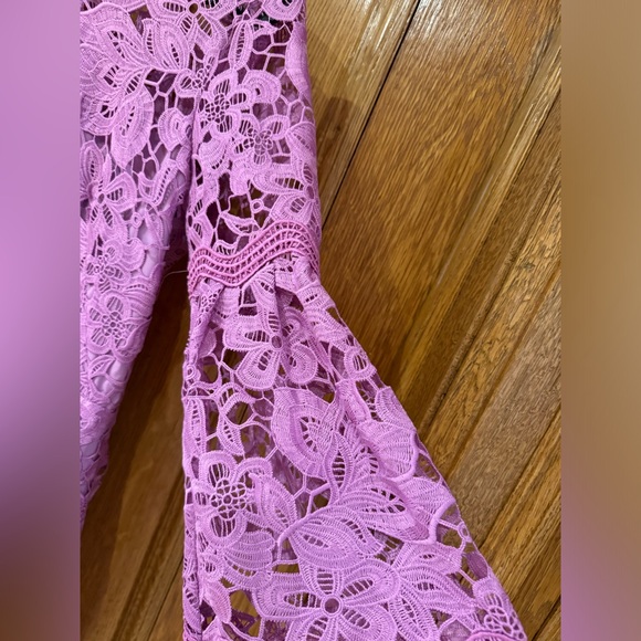 BNWT Lila Rose Purple lace midi dress sz 6US - Picture 4 of 10